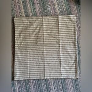 Set 8 Vintage Napkins 20x20 Beige Ivory Metallic Stripe Unused No Tag